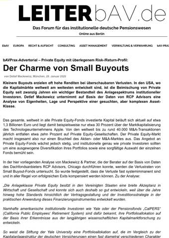 Charme Small Buyout LEITER bav.de